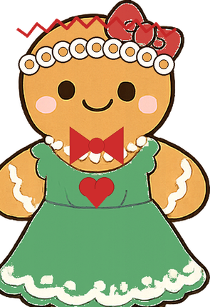 A gingerbread wedding guest